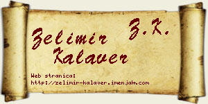 Želimir Kalaver vizit kartica
